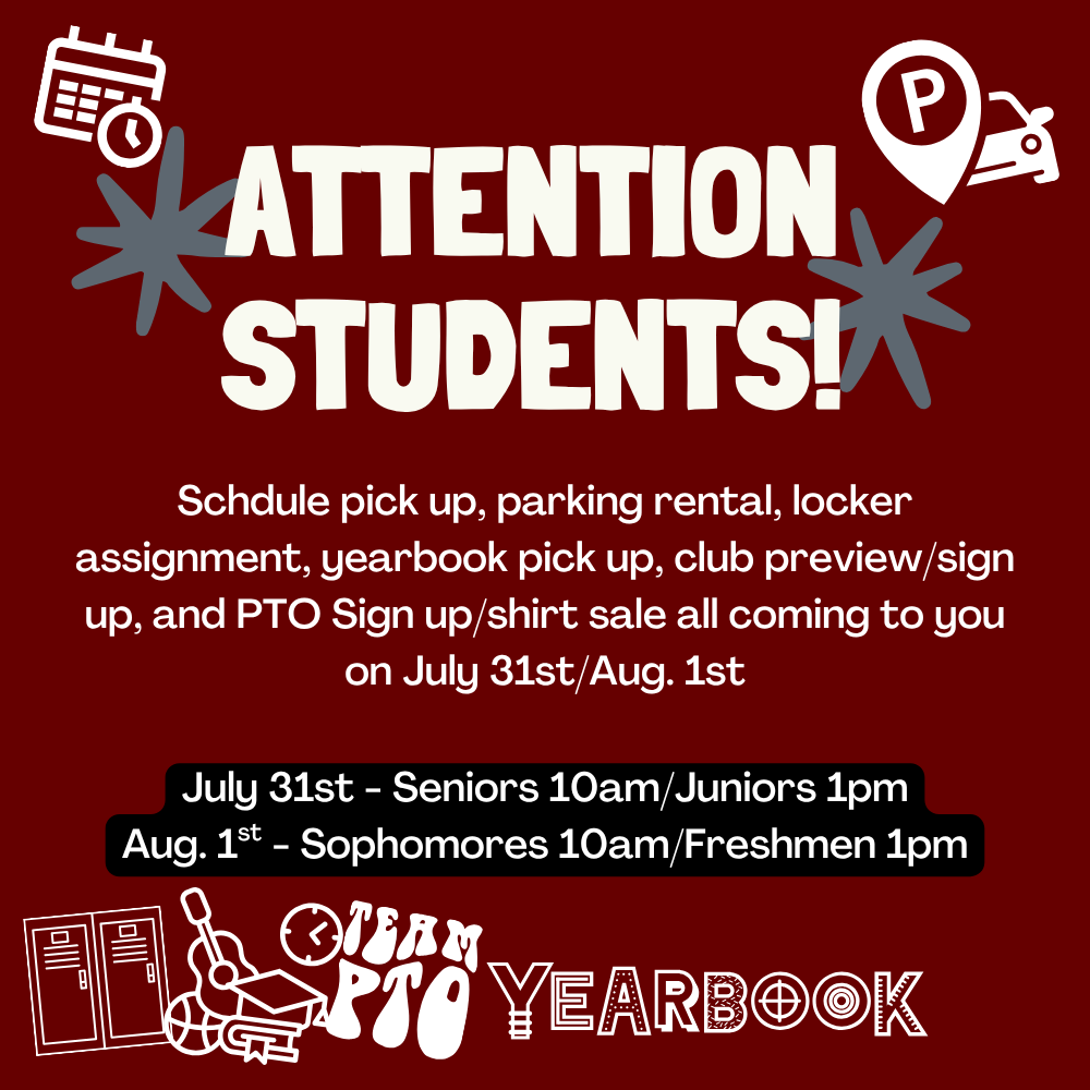 Schedule Pick Up - July 31st & Aug. 1st